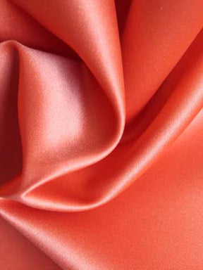 Burnt Orange Polyester Lightweight Duchess Satin - P44