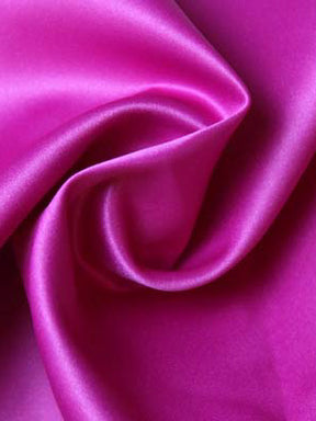 Satin duchesse léger en polyester fuchsia - P44