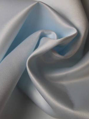 Satin duchesse léger en polyester bleu glacier - P44