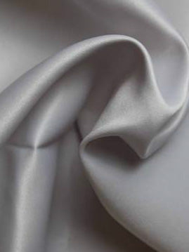 Silver Polyester Lightweight Duchess Satin - P44
