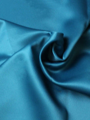 Satin duchesse léger en polyester bleu sarcelle - P44
