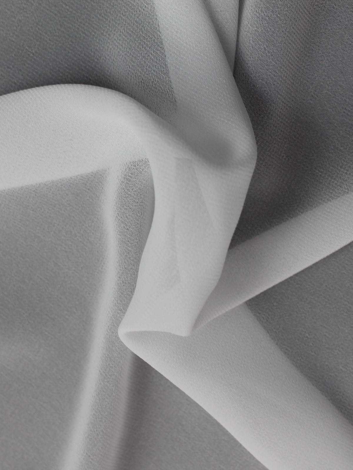 Georgette Polyester Noir - Silhouette