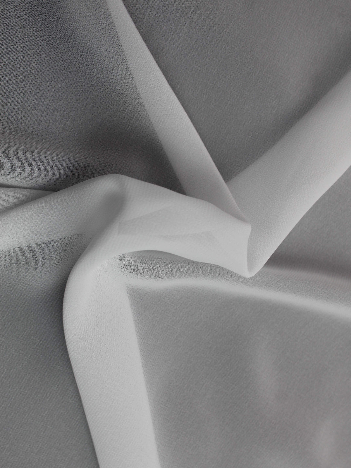 Georgette Polyester Noir - Silhouette