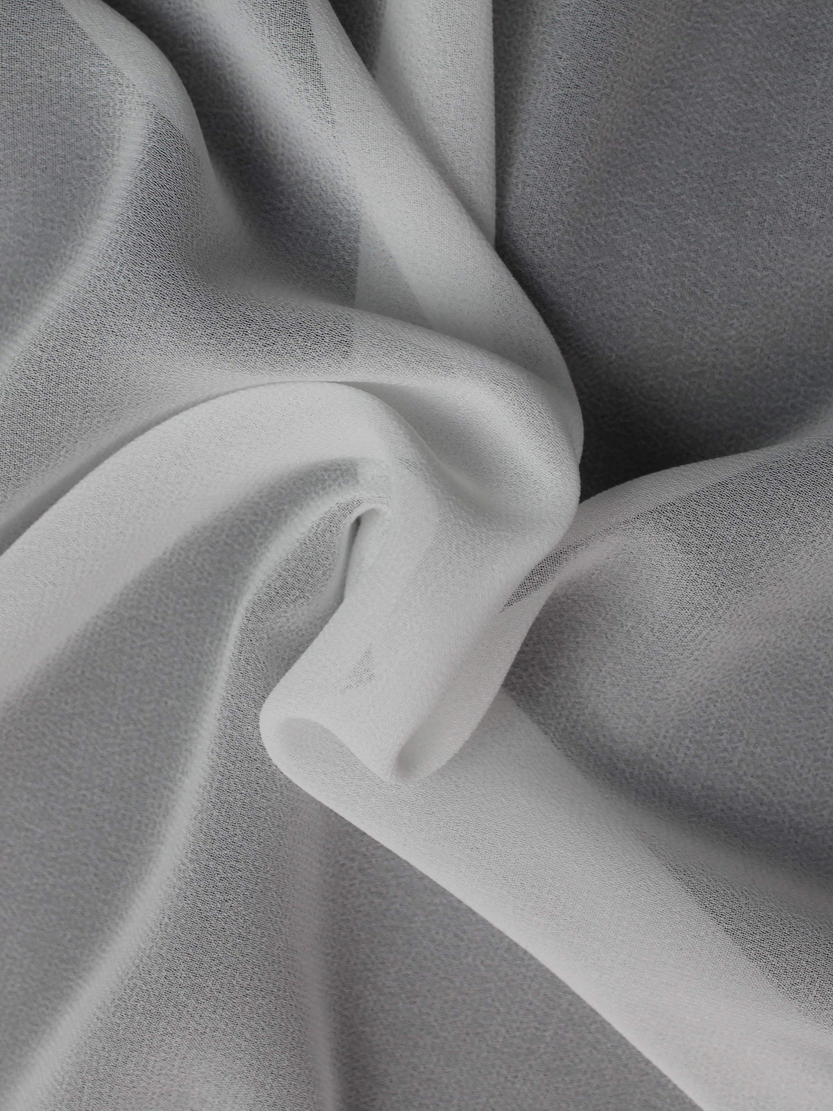 Georgette Polyester Noir - Silhouette