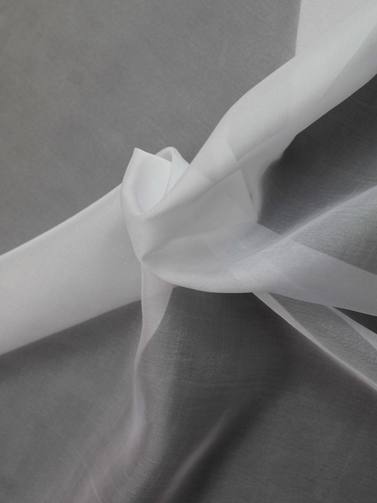 Organza polyester blanc - P49