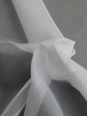 Organza polyester blanc - P49