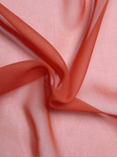 Chiffon polyester orange brûlé - P58