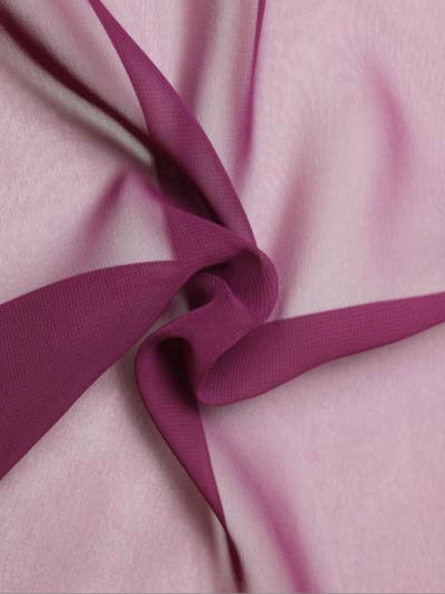 Chiffon polyester bordeaux - P58