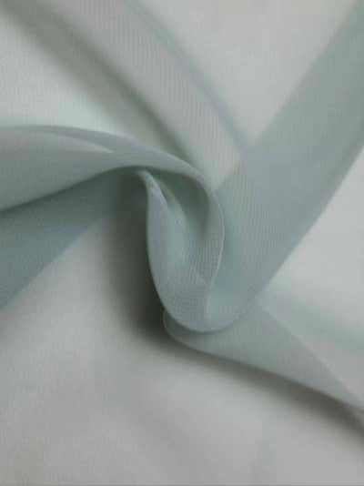 Chiffon polyester vert brumeux - P58