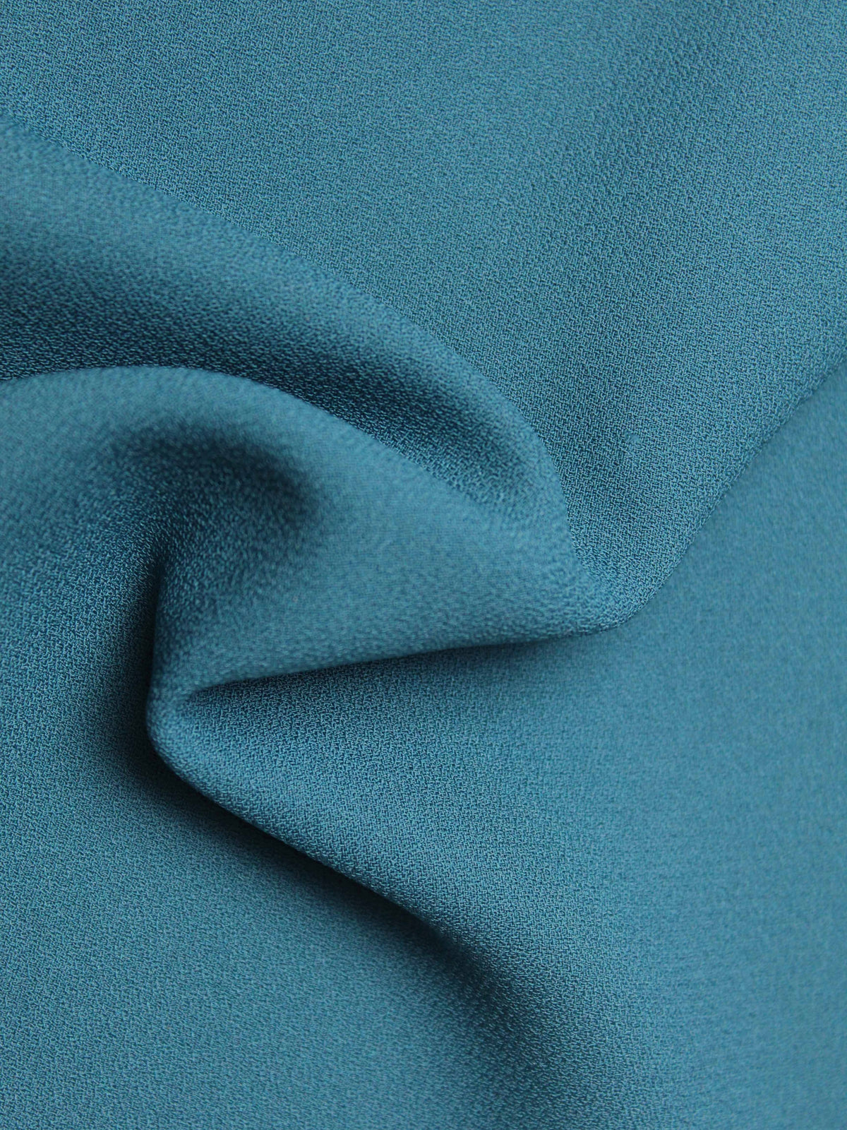 Crêpe polyester bleu sarcelle M/Wt - P59