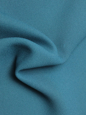 Crêpe de polyester moyen poids bleu sarcelle - P59