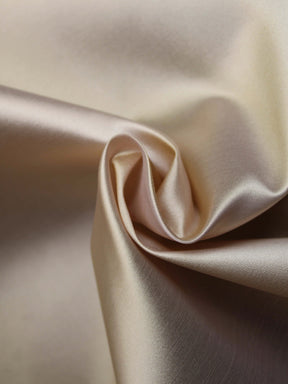 Organza de soie et taffetas mélangés champagne/or - P607