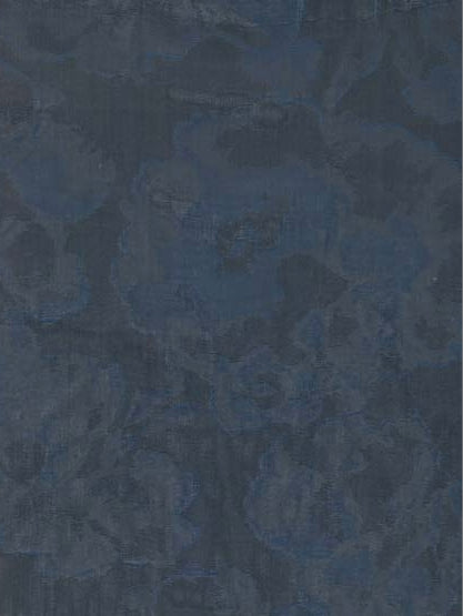 Voile Jacquard en Soie de Polyester Marine - P668