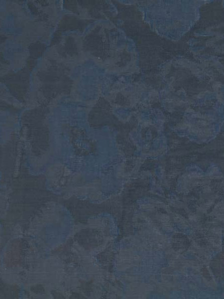Voile Jacquard en Soie de Polyester Marine - P668