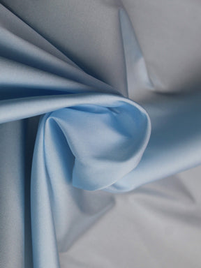 Taffetas de polyester bleu glacier - P75