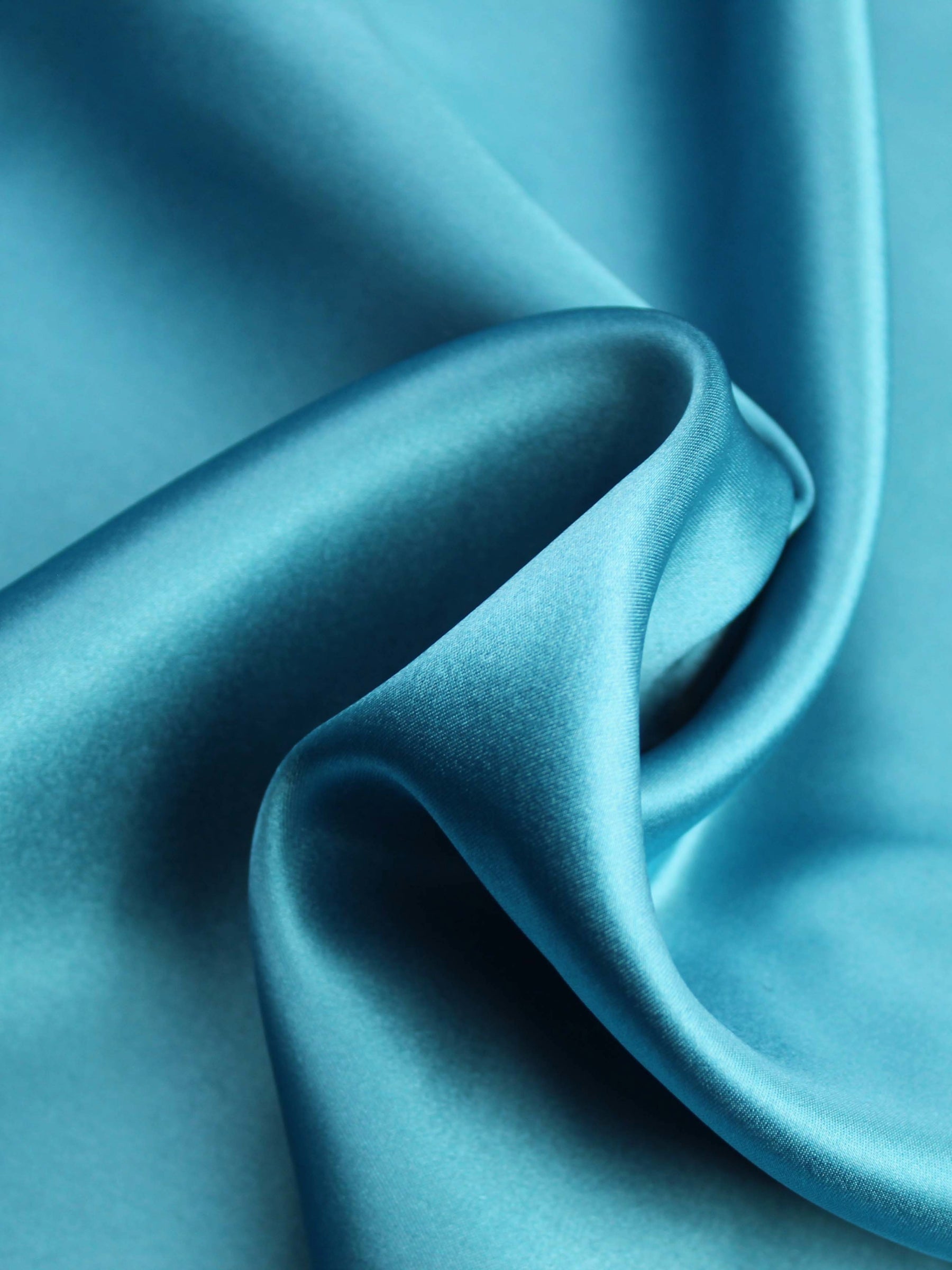 Satin de soie sarcelle - P761
