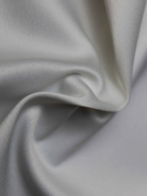 Pale Ivory Polyester Lycra Duchess Satin - P83