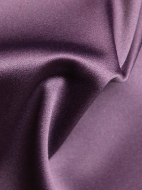 Plum Polyester Lycra Duchess Satin - P83