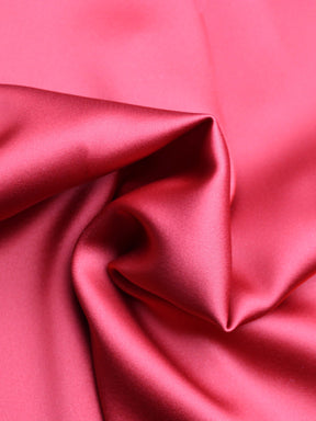 Red Polyester Stretch Satin - PB1003