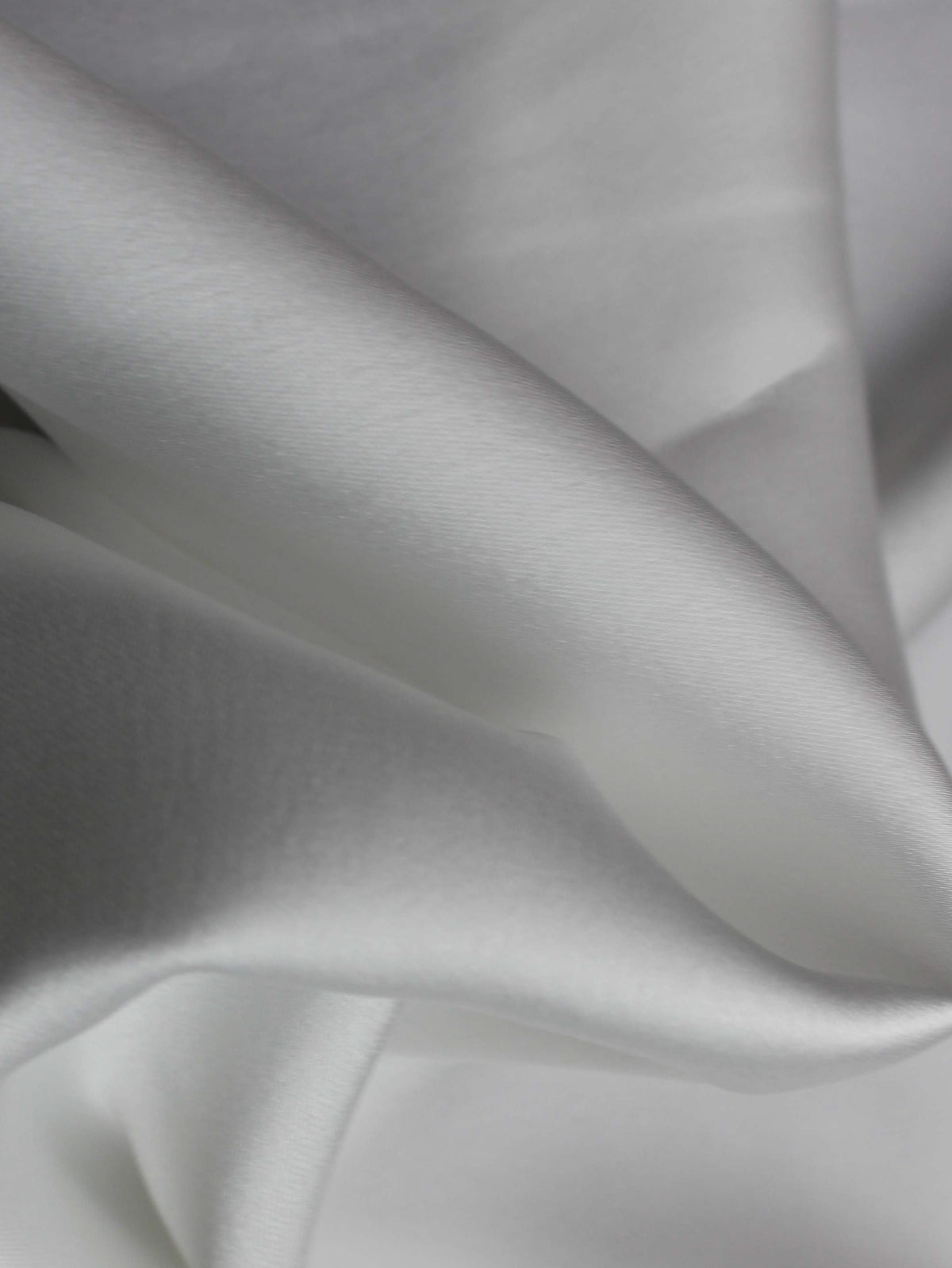 Ivory Polyester Stretch Satin - PB1003