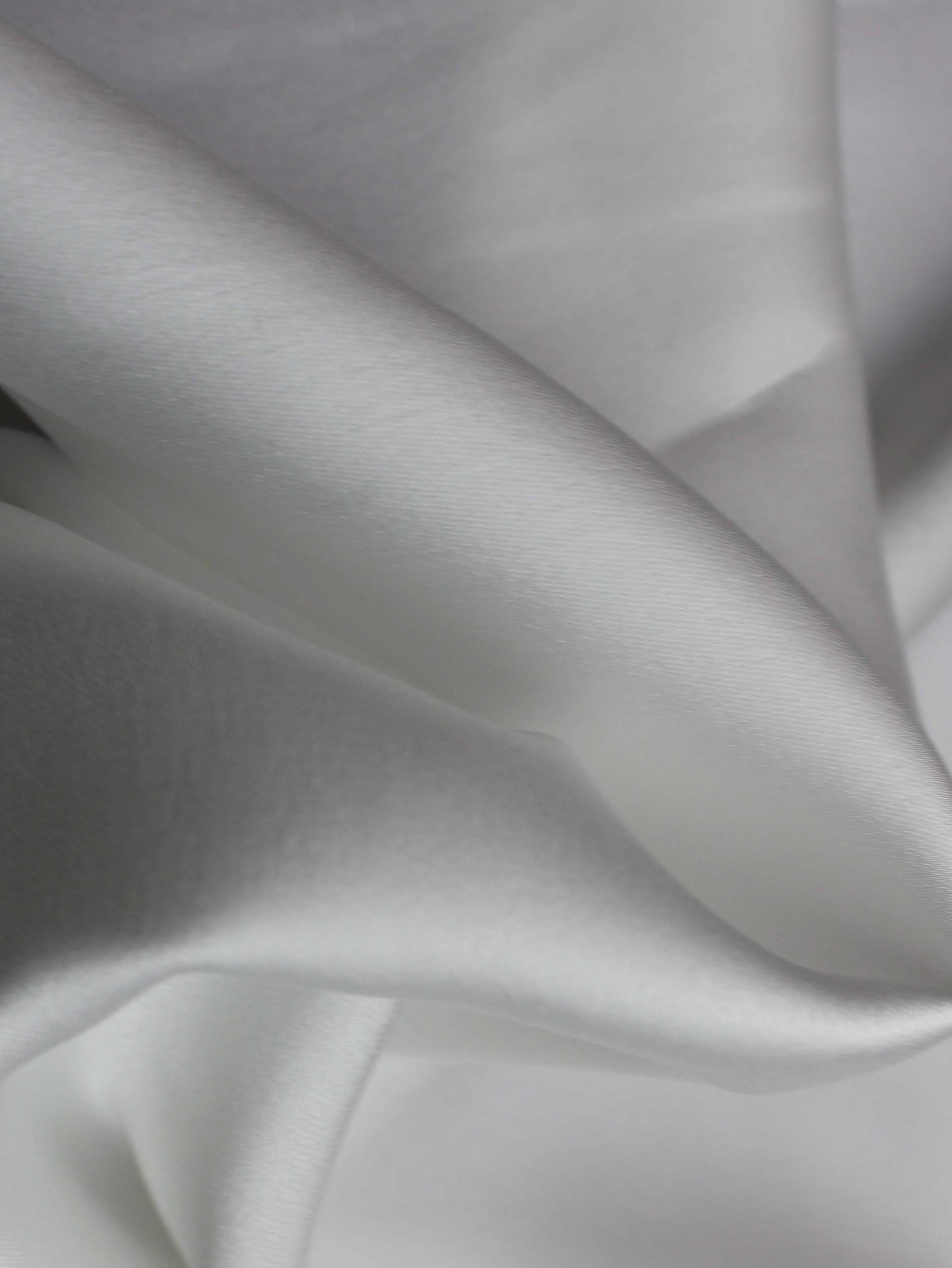 Ivory Polyester Stretch Satin - PB1003