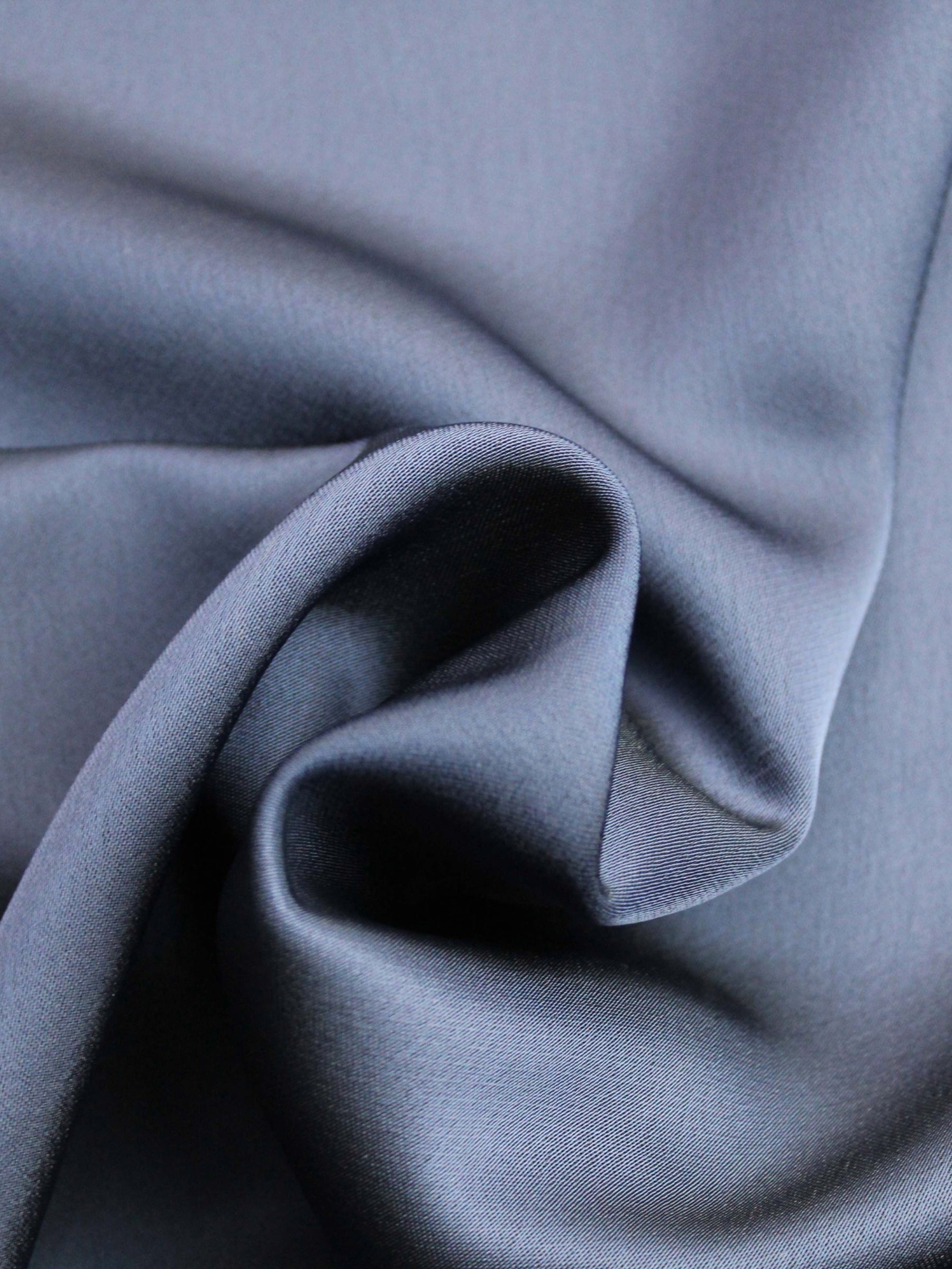 Satin épais doux bleu marine - PB1009