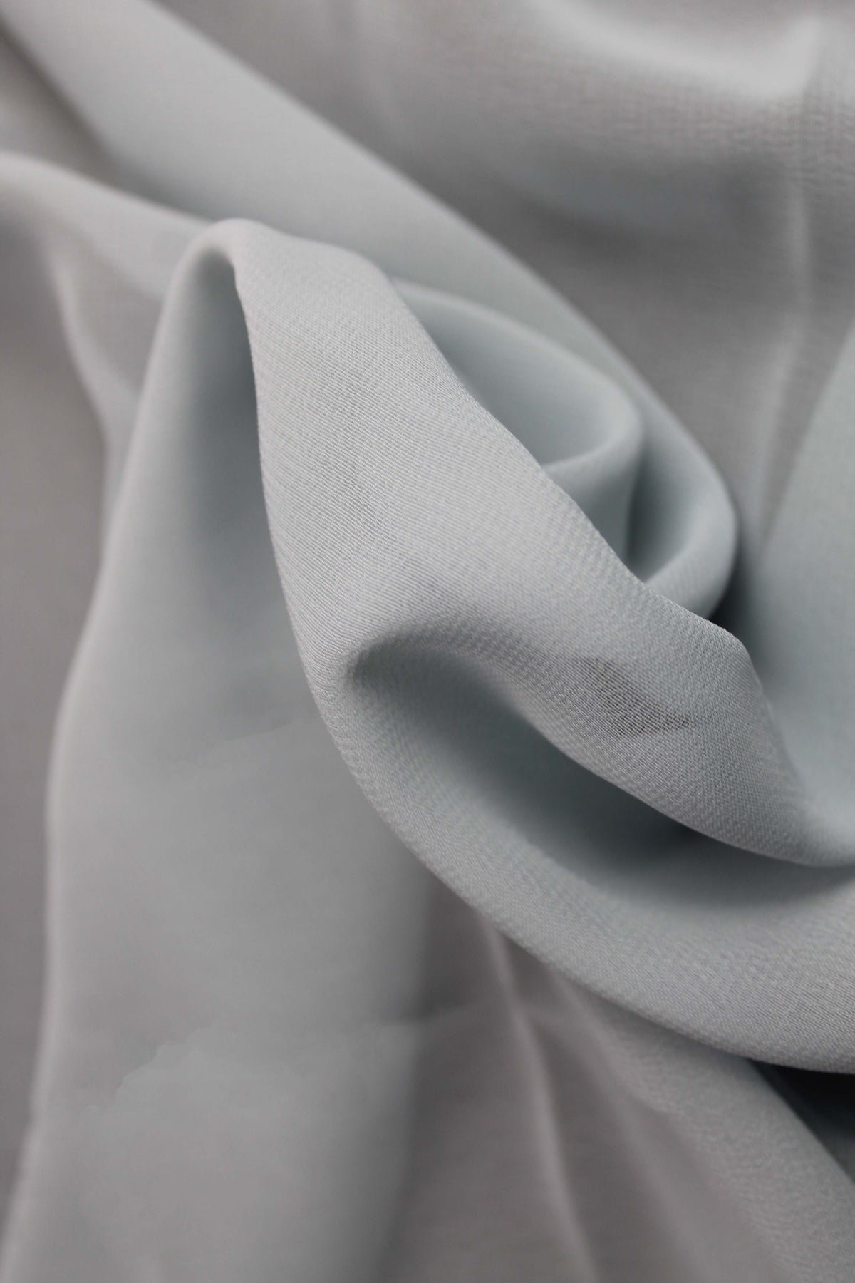 Georgette recyclée couleur œuf de canard - PB2004