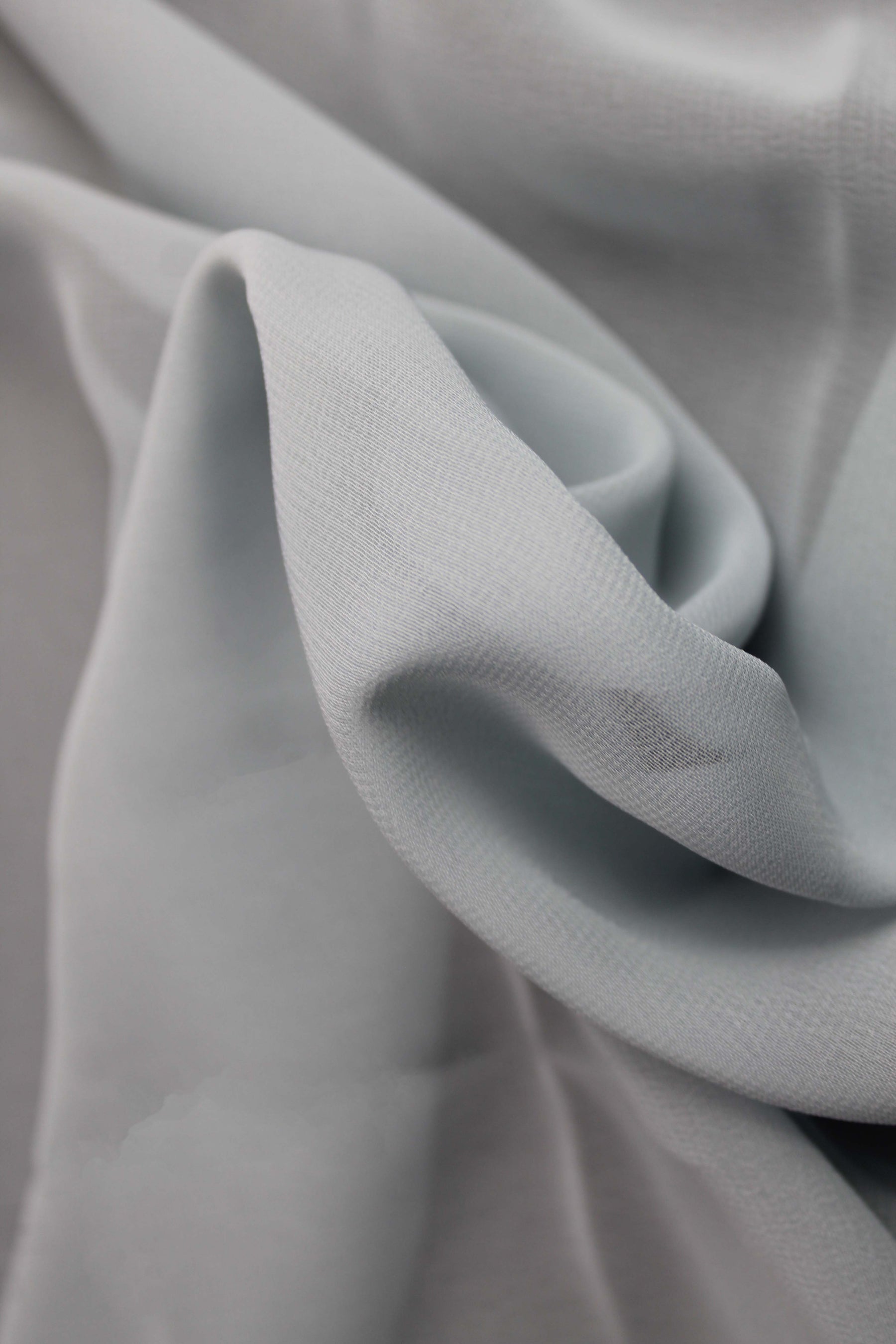 Georgette recyclée couleur œuf de canard - PB2004