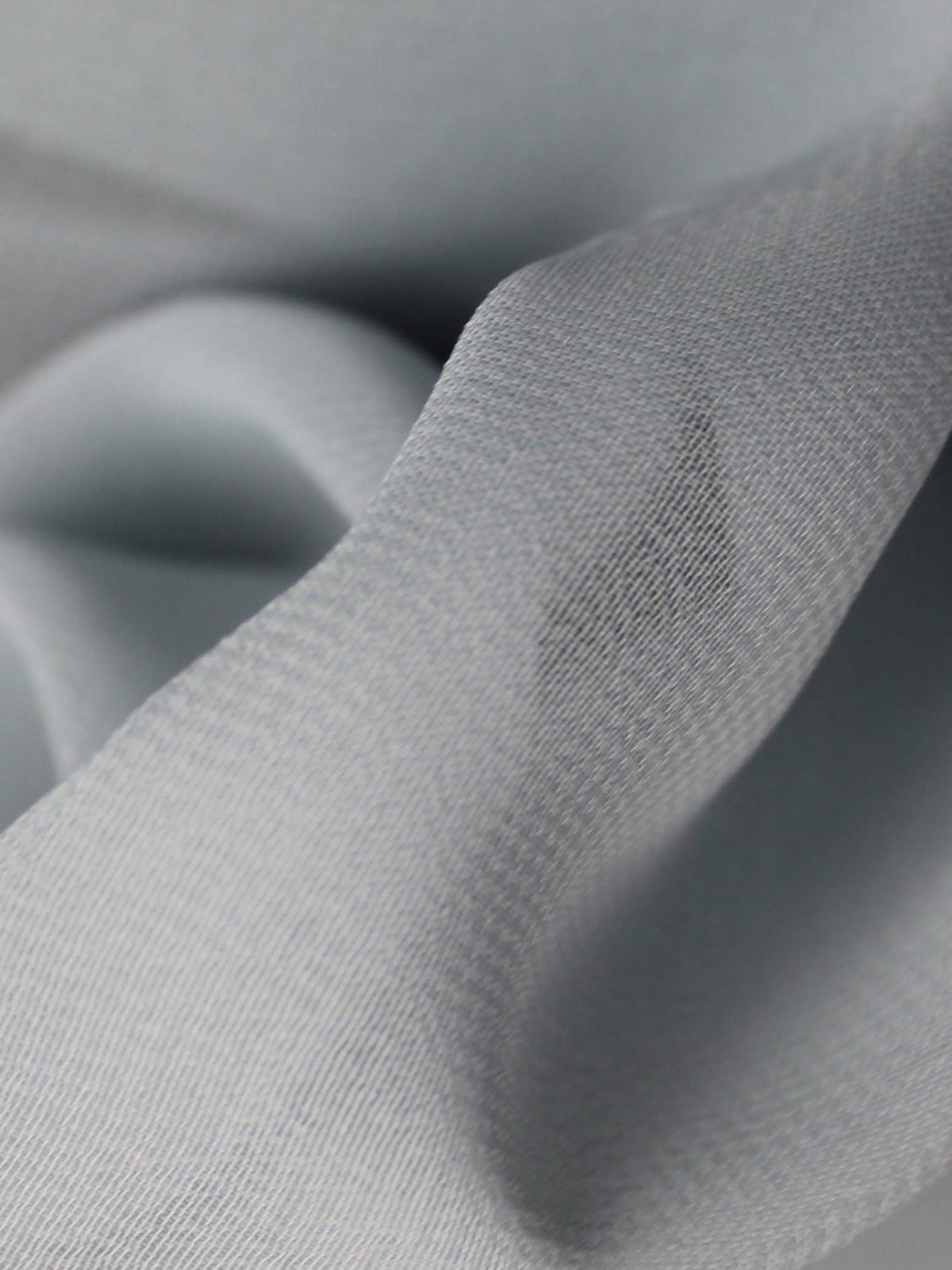 Georgette recyclée couleur œuf de canard - PB2004