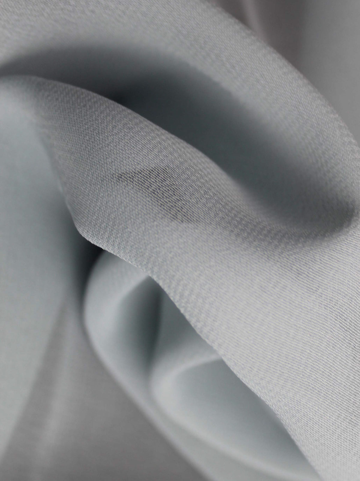 Georgette recyclée couleur œuf de canard - PB2004