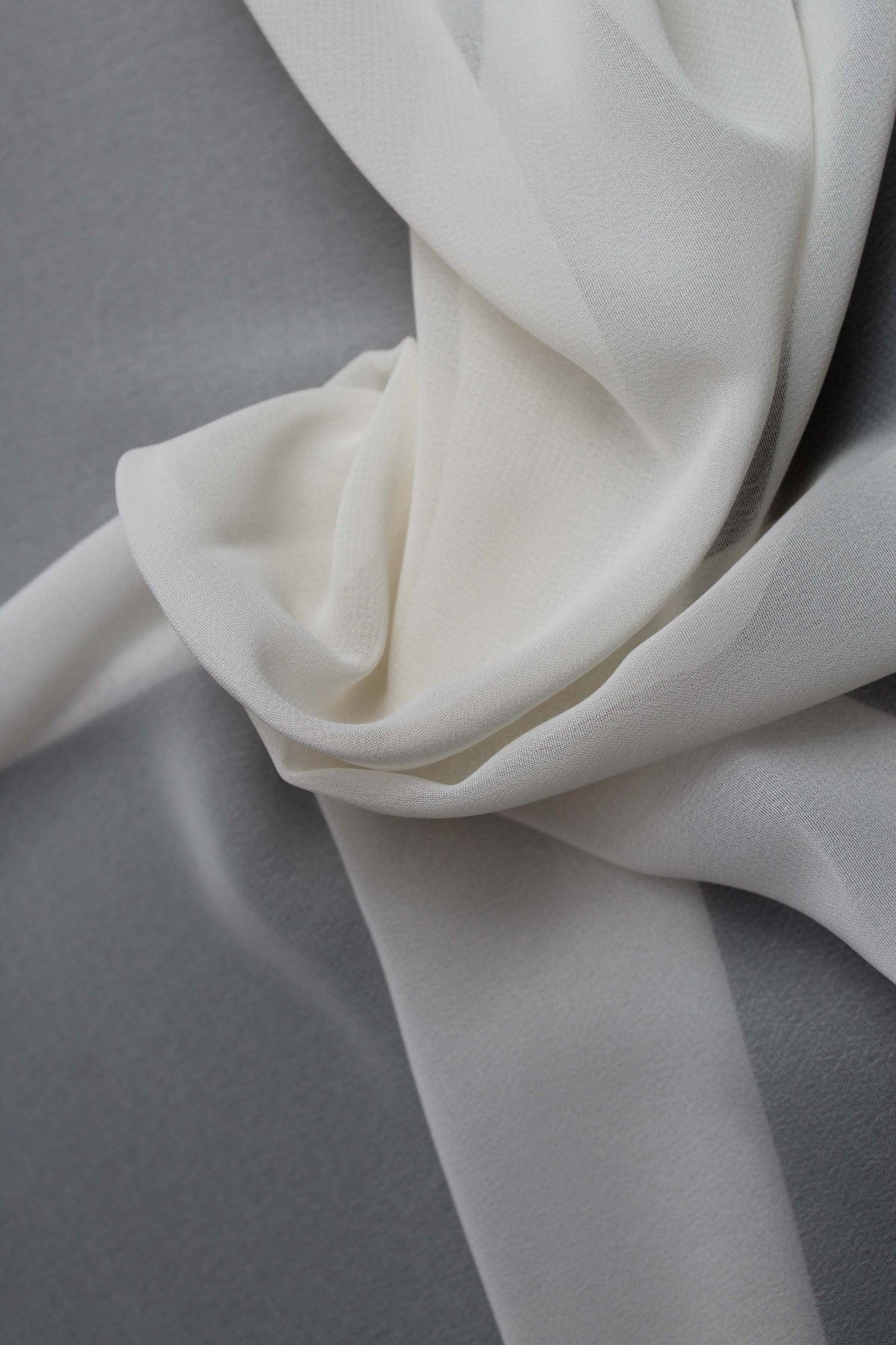 Georgette recyclée rose coquillage - PB2004