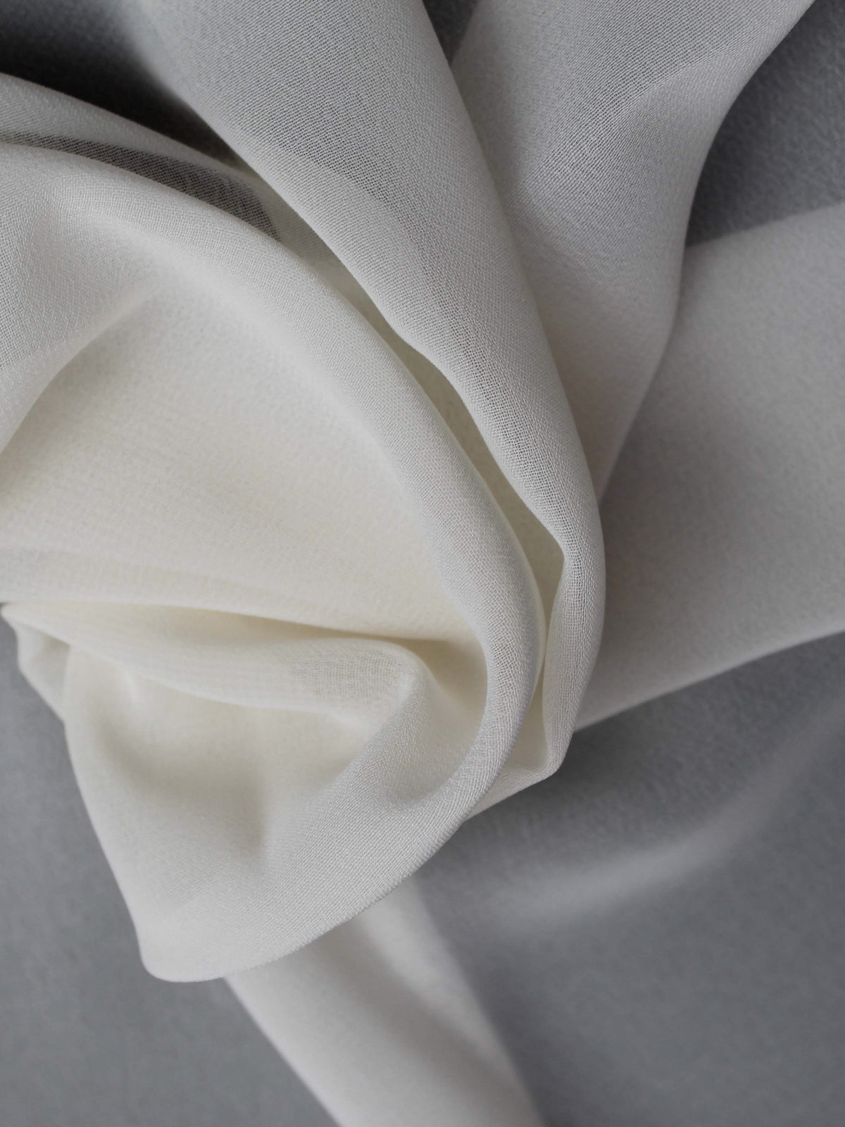 Georgette recyclée rose coquillage - PB2004