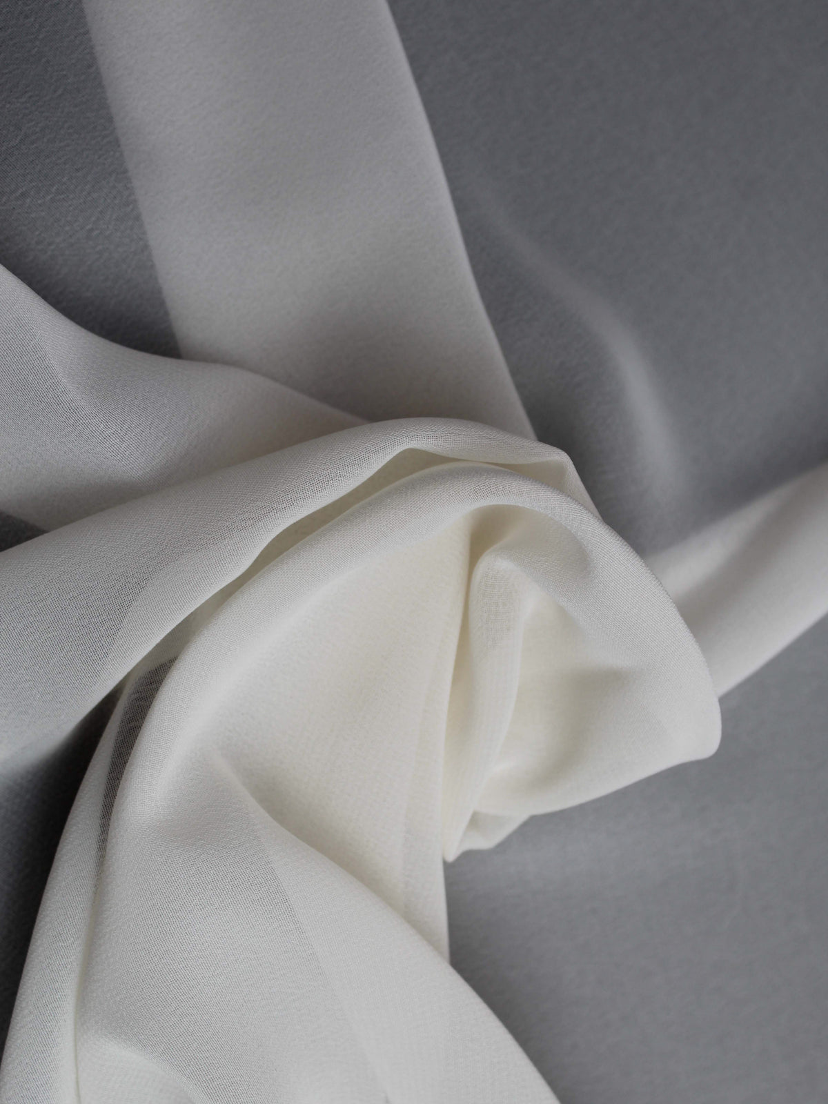 Georgette recyclée rose coquillage - PB2004