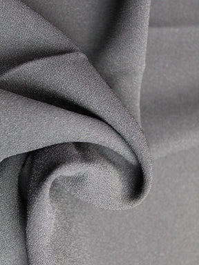 Crêpe extensible en polyester noir - PB4001