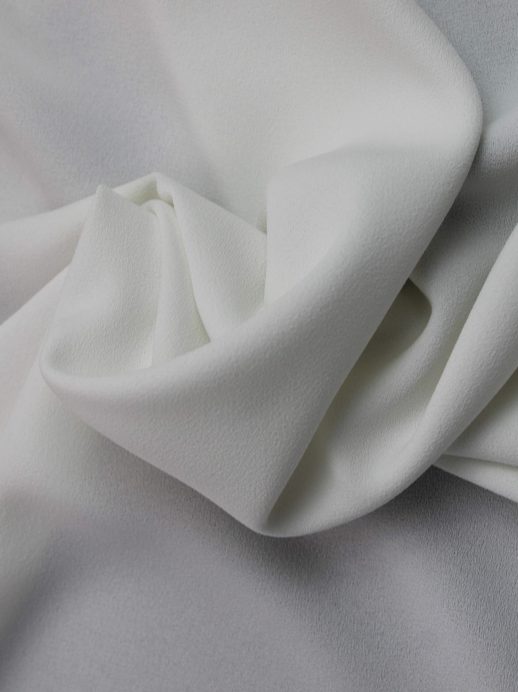 S Ivory Eco Polyester Stretch Crepe - PB4006