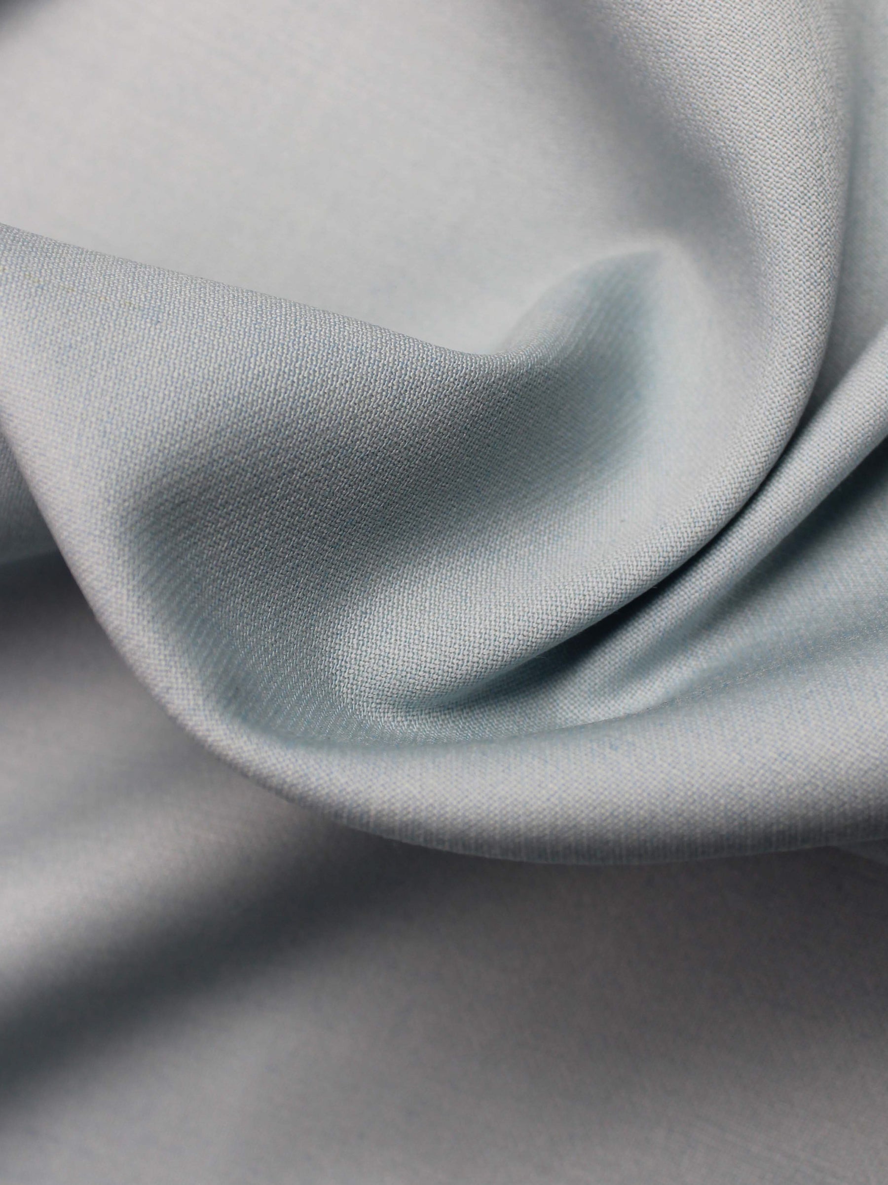 Crêpe de laine italienne extensible bleu œuf de canard - PH4002