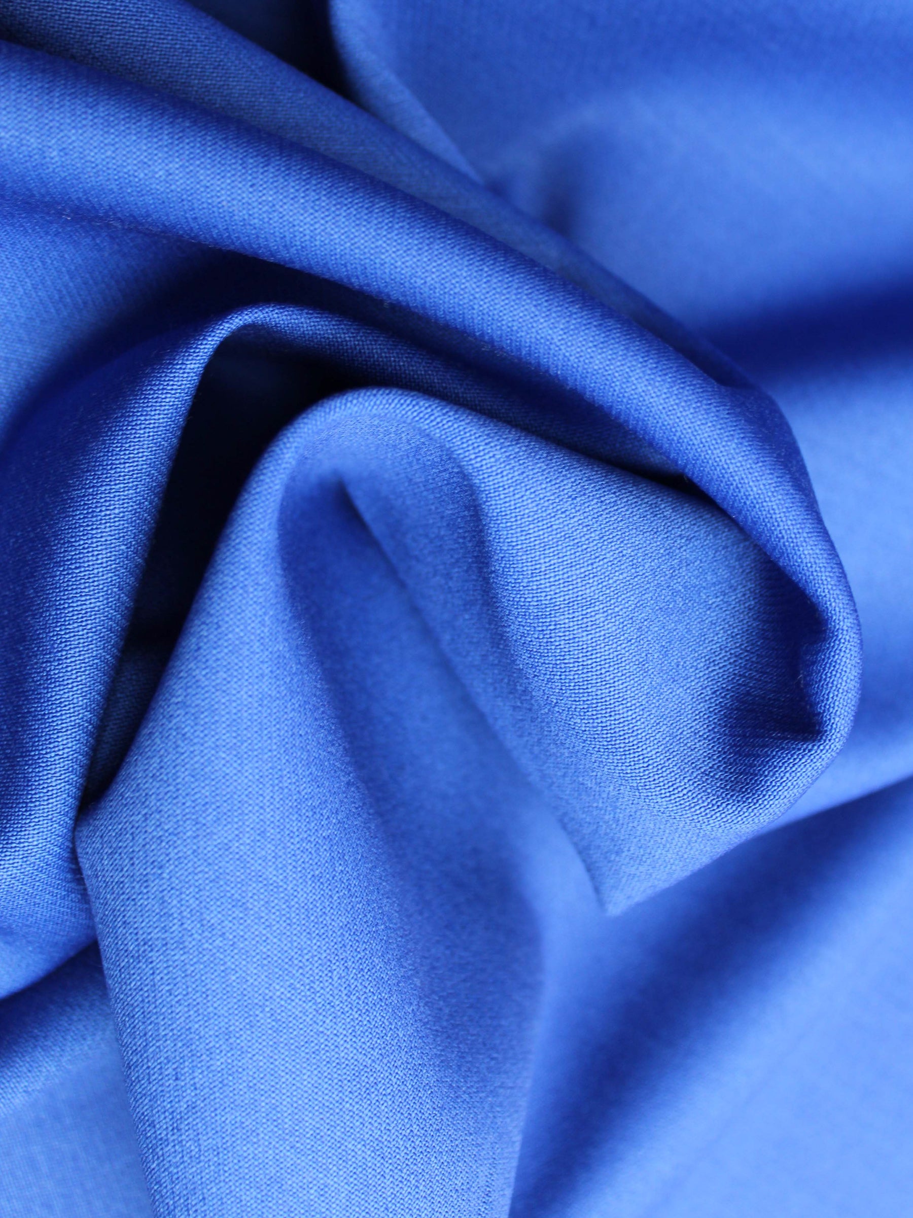 Crêpe de laine italienne extensible bleu roi - PH4002
