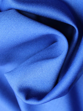 Crêpe de laine italienne extensible bleu roi - PH4002
