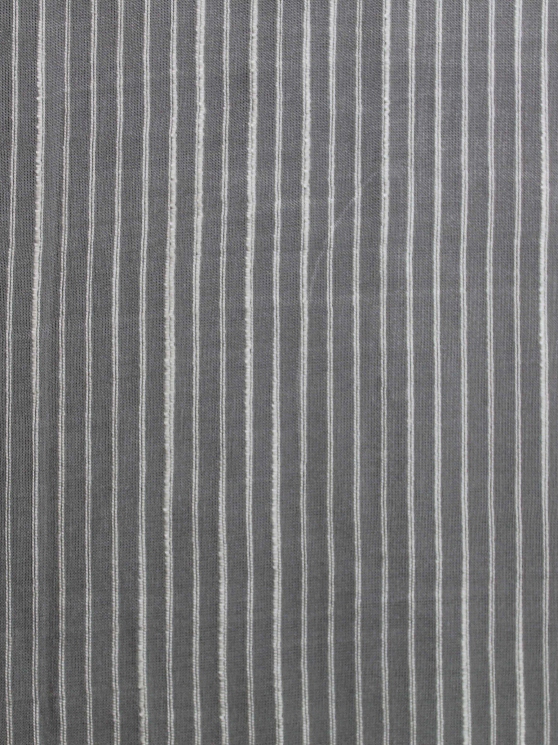 Voile rayé uni ivoire - PH5002