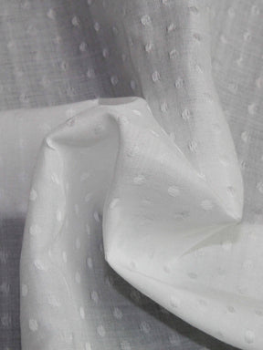 Tissu à pois Dobby couleur ivoire – PH5003