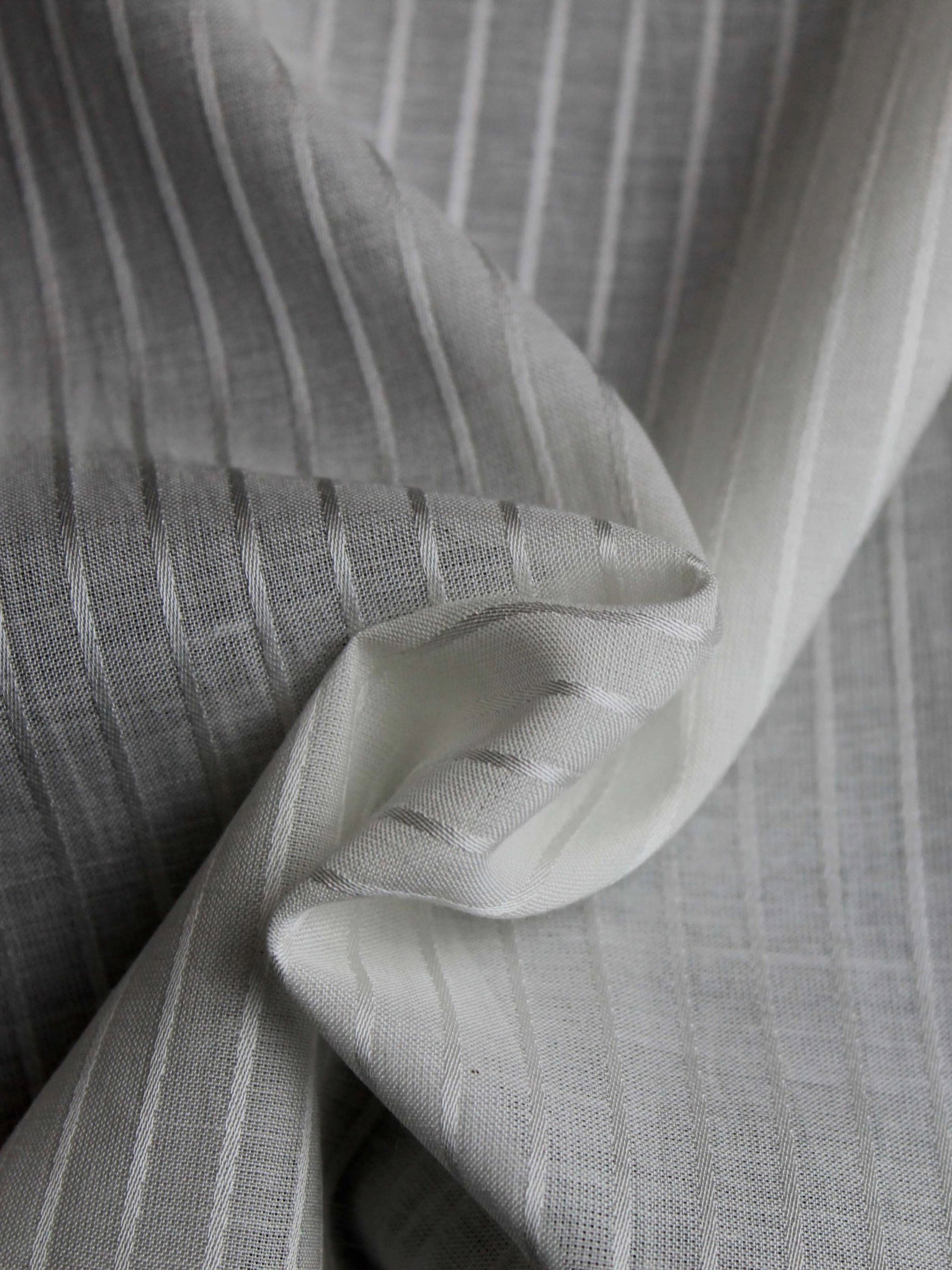 Toile à Rayures Unies Ivoire - PH5005