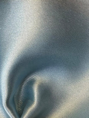Light Blue Polyester Satin - Family