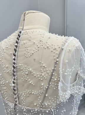 Dentelle ivoire perlée – Nebula