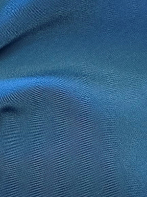 Satin polyester bleu pétrole léger - Jamaïque