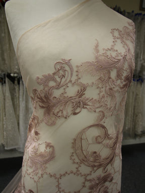 Dentelle Broderie Rose - Sortil