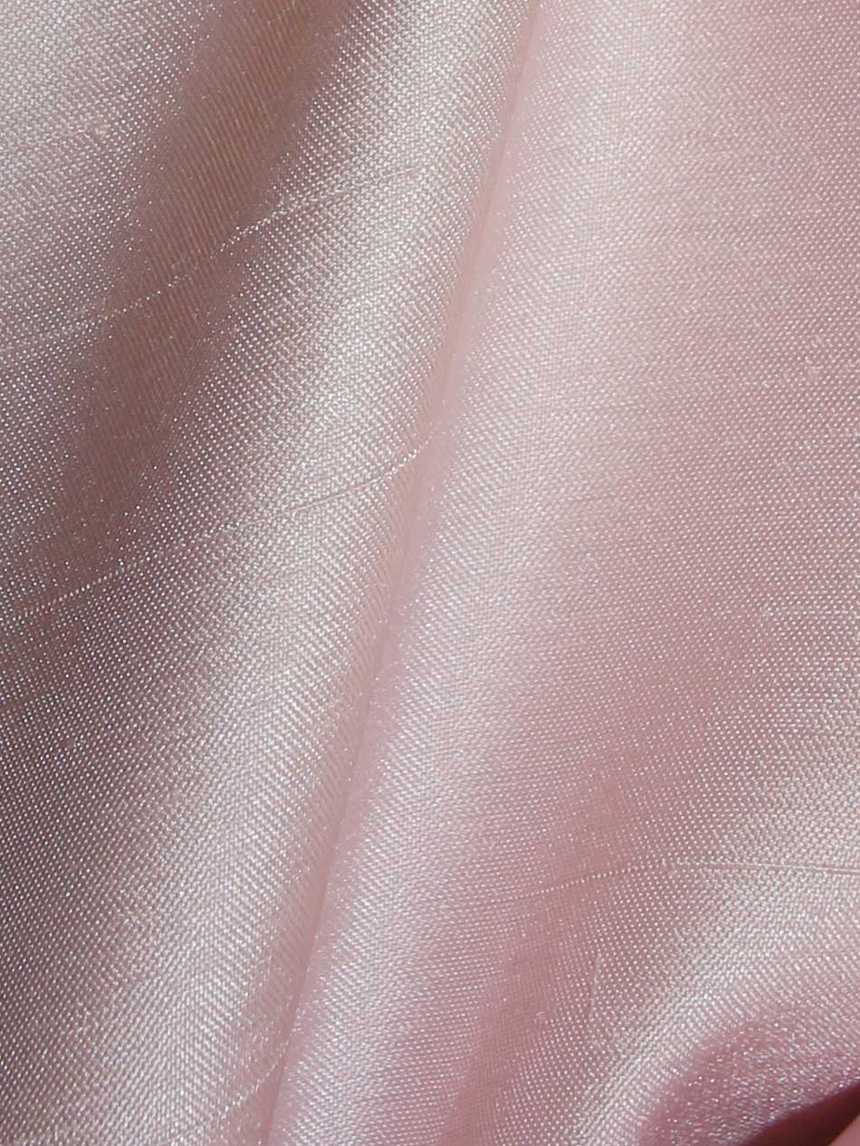 Dupion en satin de polyester rose - Clarté