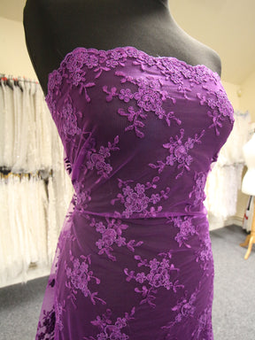 Dentelle Cordonnée Violet - Géraldine