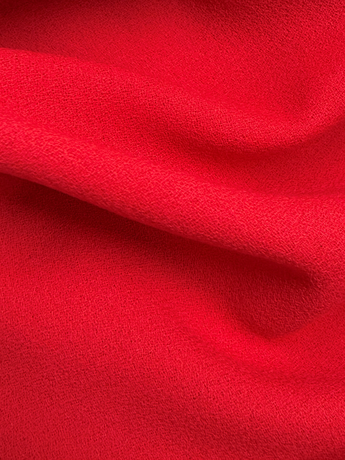 Crêpe de laine rouge italien - P640