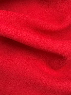 Crêpe de laine rouge italien - P640