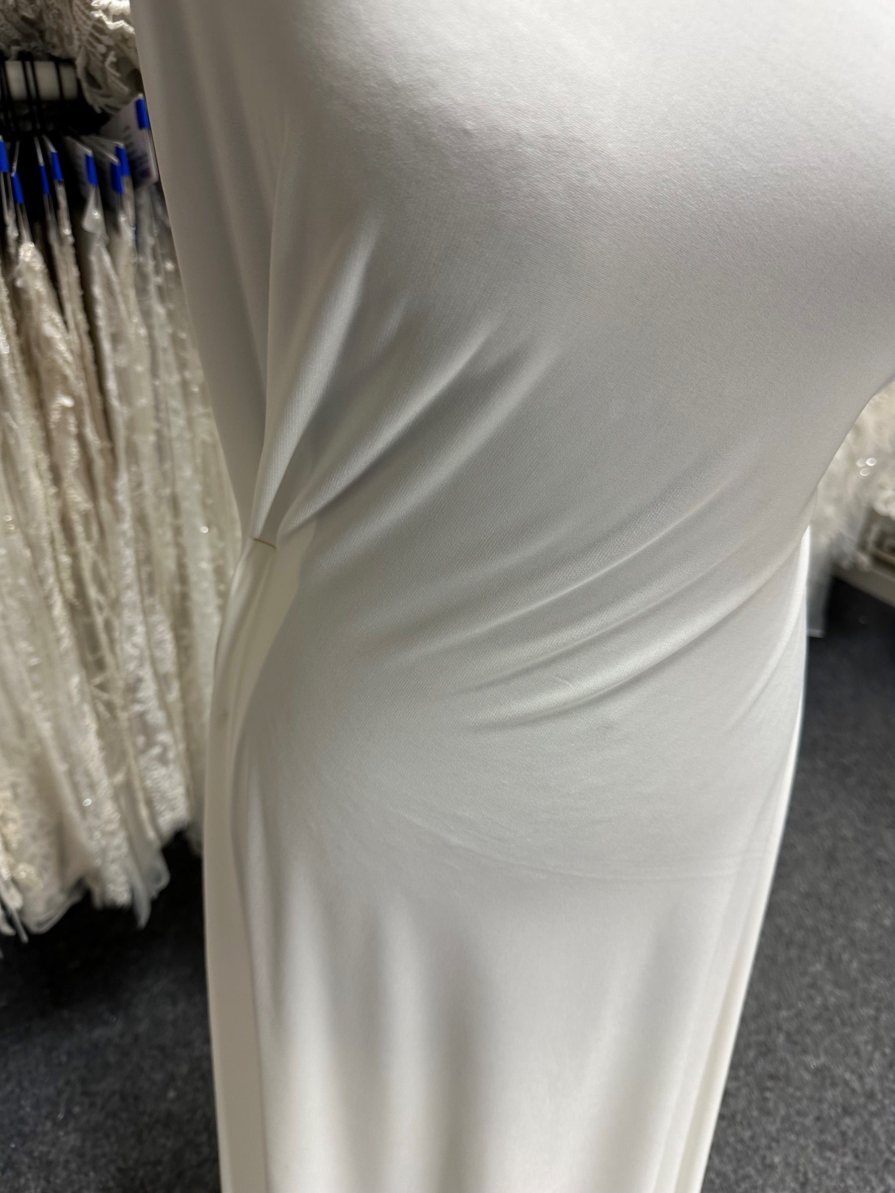 Jersey stretch en polyester ivoire - Radical